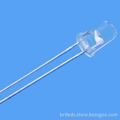 Hyper Red 5mm LED Diode Components with Water Clear Lens, 1,800mcd, 30° Viewing Angle